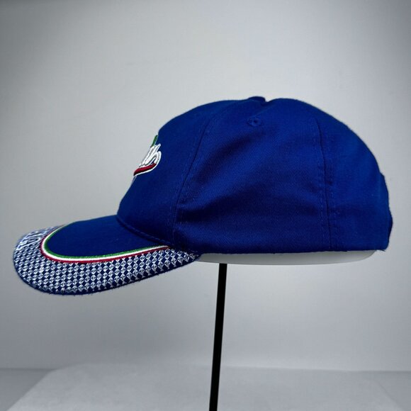 Italia Embroidered Blue Baseball Cap Adjustable Hook and Loop Italy Hat OSFM - Picture 2 of 9